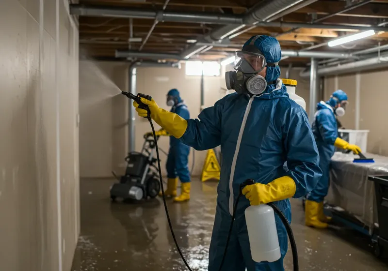 Basement Sanitization and Antimicrobial Treatment process in Eureka, NV